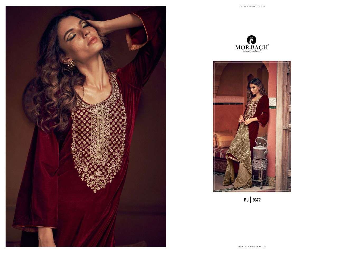 MOR BAGH PRESENT RANJHA VELVET WINTER COLLECTION IN WHOLESALE RATE IN SURAT - SAI DRESSES