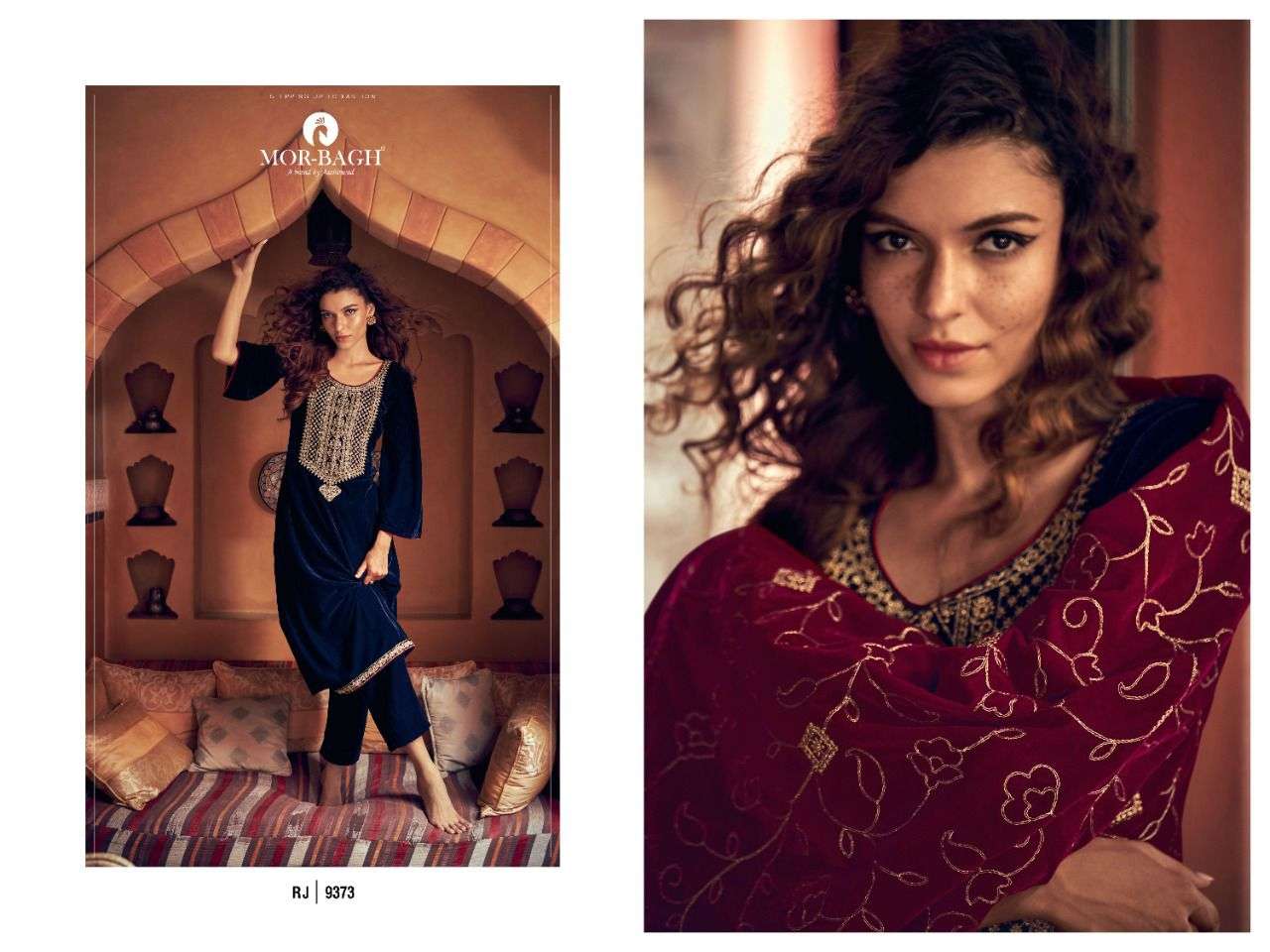 MOR BAGH PRESENT RANJHA VELVET WINTER COLLECTION IN WHOLESALE RATE IN SURAT - SAI DRESSES