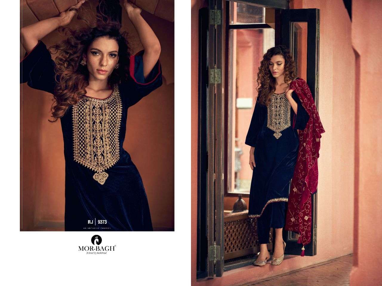 MOR BAGH PRESENT RANJHA VELVET WINTER COLLECTION IN WHOLESALE RATE IN SURAT - SAI DRESSES