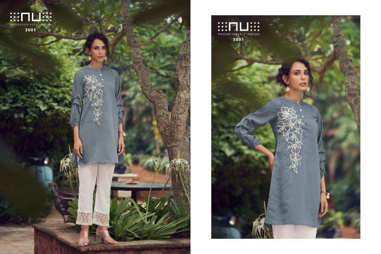 OPUS APPARELS PRESENT NU VOL 30 READY TO WEAR VISCOSE SILK HANDWORK SHORT KURTI WITH PANT IN WHOLESALE RATE IN SURAT - SAI DRESSES