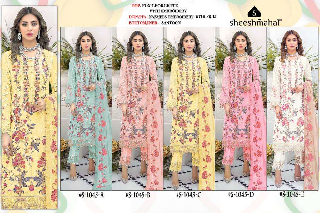 SHEESHMAHAL PRESENT SHEESHMAHAL VOL 05 SEMI STITCHED PAKISTANI DESIGNER SUITS IN WHOLESALE PRICE IN SURAT - SAI DRESSES