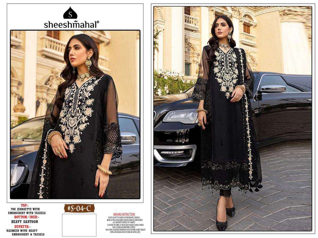 SHEESHMAHAL PRESENT SHEESHMAHAL VOL 10 SEMI STITCHED PAKISTANI DESIGNER SUITS IN WHOLESALE PRICE IN SURAT - SAI DRESSES