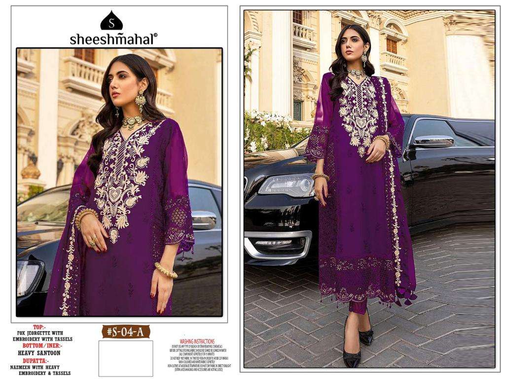 SHEESHMAHAL PRESENT SHEESHMAHAL VOL 10 SEMI STITCHED PAKISTANI DESIGNER SUITS IN WHOLESALE PRICE IN SURAT - SAI DRESSES