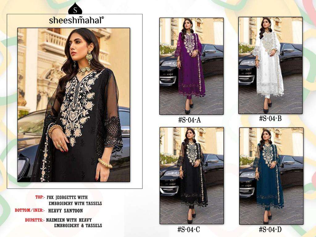 SHEESHMAHAL PRESENT SHEESHMAHAL VOL 10 SEMI STITCHED PAKISTANI DESIGNER SUITS IN WHOLESALE PRICE IN SURAT - SAI DRESSES
