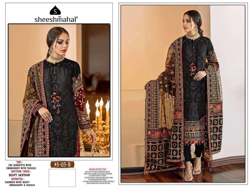 SHEESHMAHAL PRESENT SHEESHMAHAL VOL 9 SEMI STITCHED PAKISTANI DESIGNER SUITS IN WHOLESALE PRICE IN SURAT - SAI DRESSES
