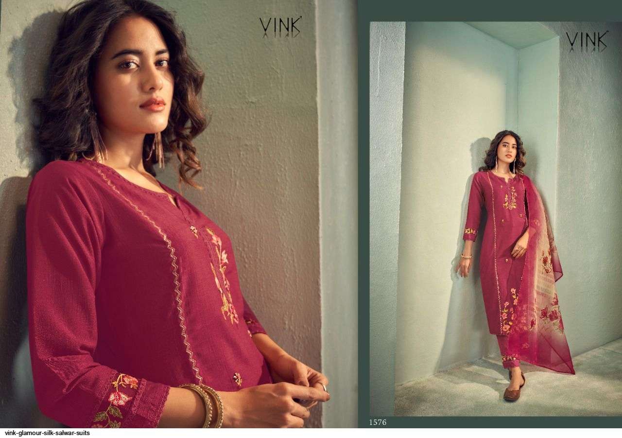 VINK PRESENT GLAMOUR VOL 3 EXCLUSIVE FEASTIVAL WEAR READY MADE COLLECTION IN WHOLESALE RATE IN SURAT - SAI DRESSES