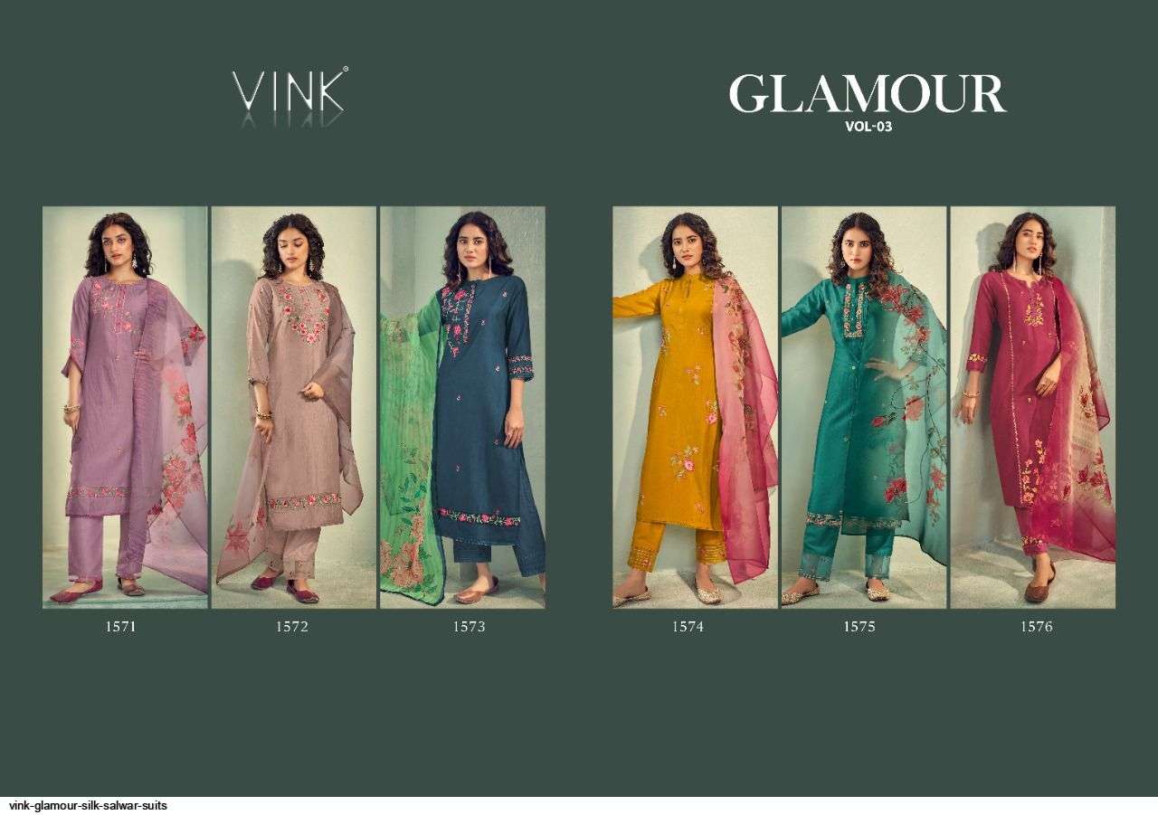 VINK PRESENT GLAMOUR VOL 3 EXCLUSIVE FEASTIVAL WEAR READY MADE COLLECTION IN WHOLESALE RATE IN SURAT - SAI DRESSES