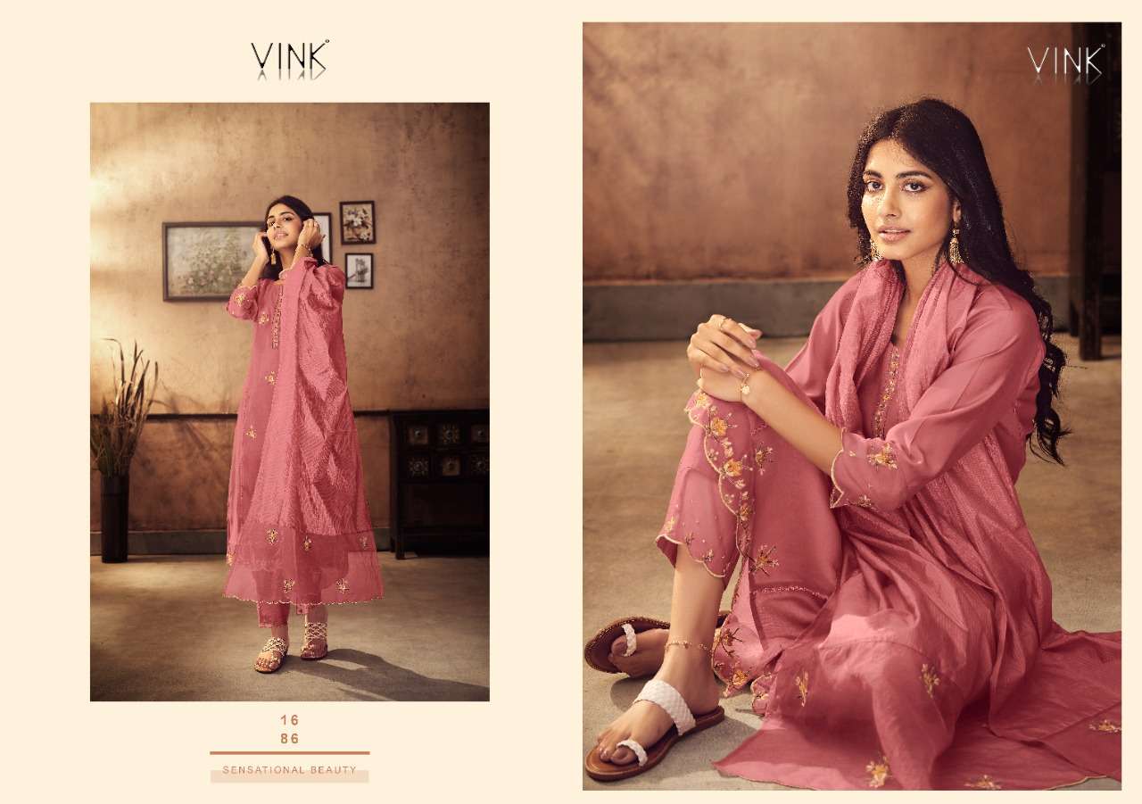 VINK PRESENT IVY VOL 3 READY TO FESTIVE WEAR PANT STYLE 3 PIECE PREMIUM COLLECTION IN WHOLESALE RATE IN SURAT - SAI DRESSES