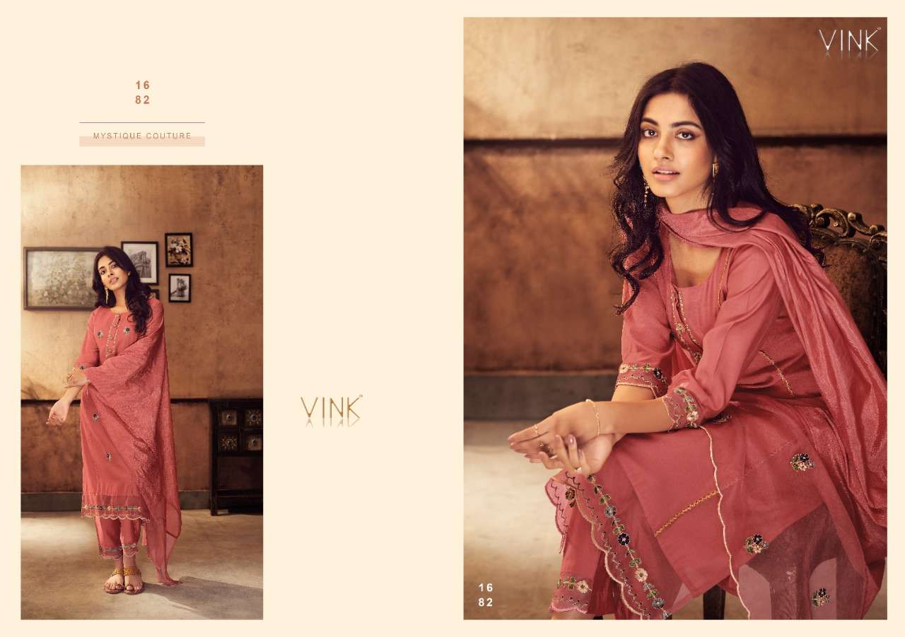 VINK PRESENT IVY VOL 3 READY TO FESTIVE WEAR PANT STYLE 3 PIECE PREMIUM COLLECTION IN WHOLESALE RATE IN SURAT - SAI DRESSES
