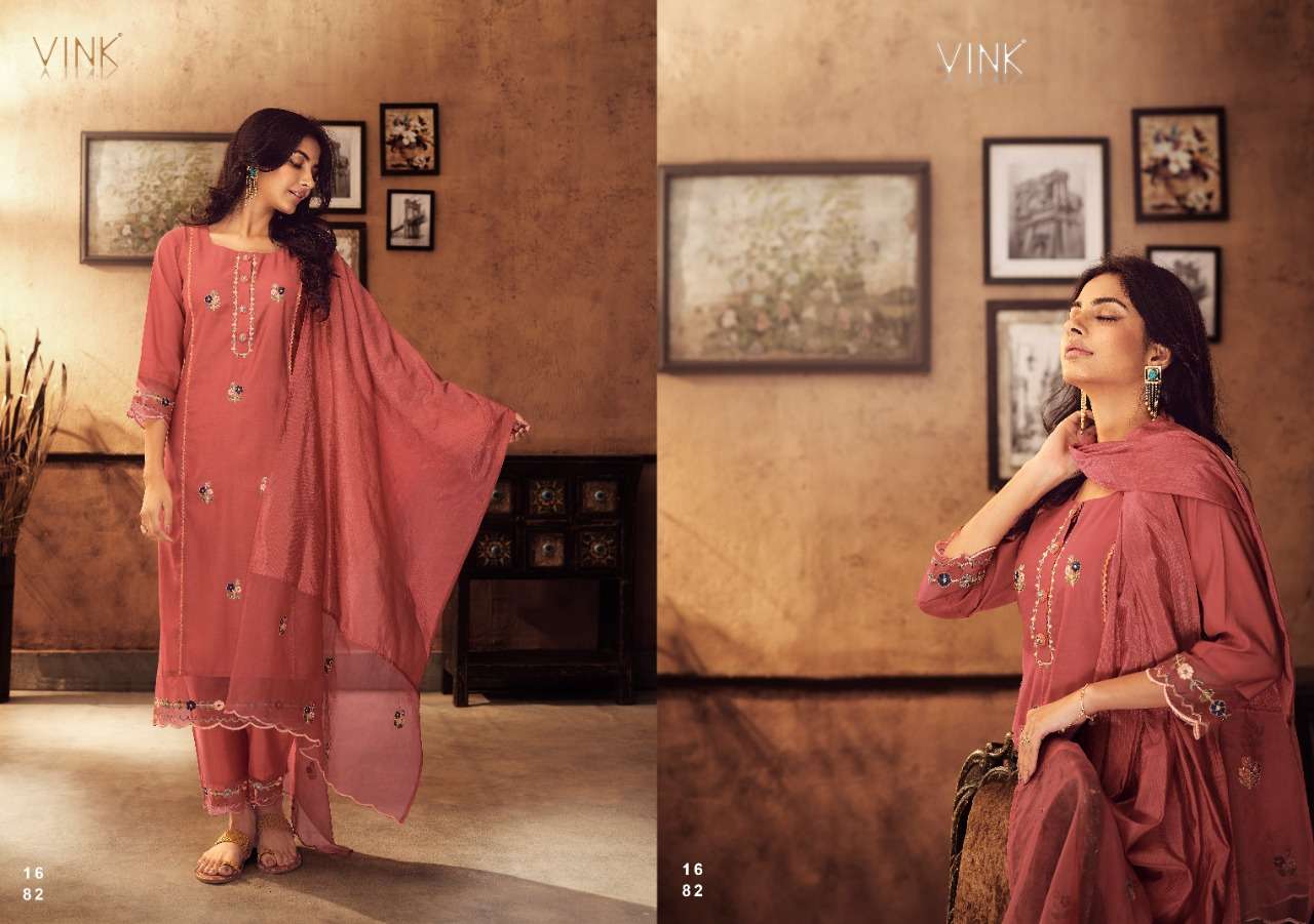 VINK PRESENT IVY VOL 3 READY TO FESTIVE WEAR PANT STYLE 3 PIECE PREMIUM COLLECTION IN WHOLESALE RATE IN SURAT - SAI DRESSES