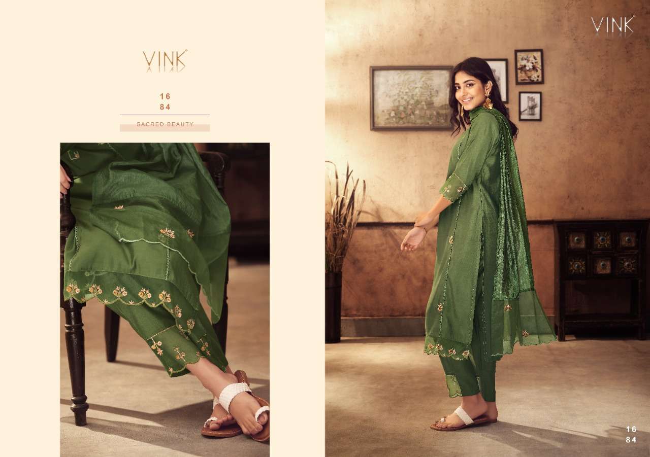 VINK PRESENT IVY VOL 3 READY TO FESTIVE WEAR PANT STYLE 3 PIECE PREMIUM COLLECTION IN WHOLESALE RATE IN SURAT - SAI DRESSES