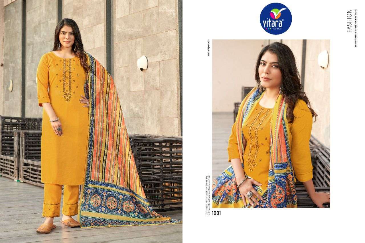 VITARA FASHION PRESENT VERONICA READYMADE 3 PIECE COLLECTION IN WHOLESALE RATE IN SURAT - SAI DRESSES