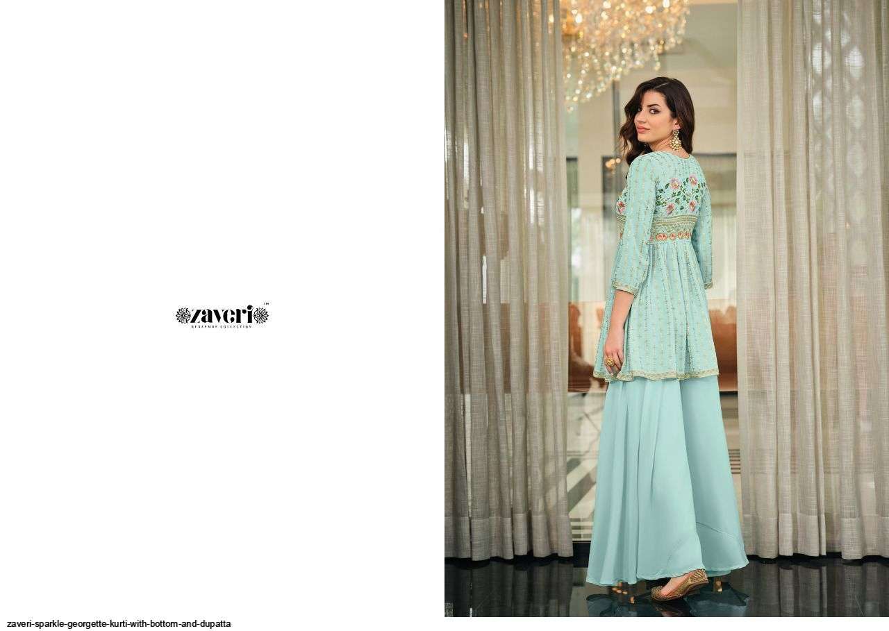 ZAVERI PRESENT SPARKLE EXCLUSIVE WEAR READYMADE COLLECTION IN WHOLESALE RATE IN SURAT - SAI DRESSES