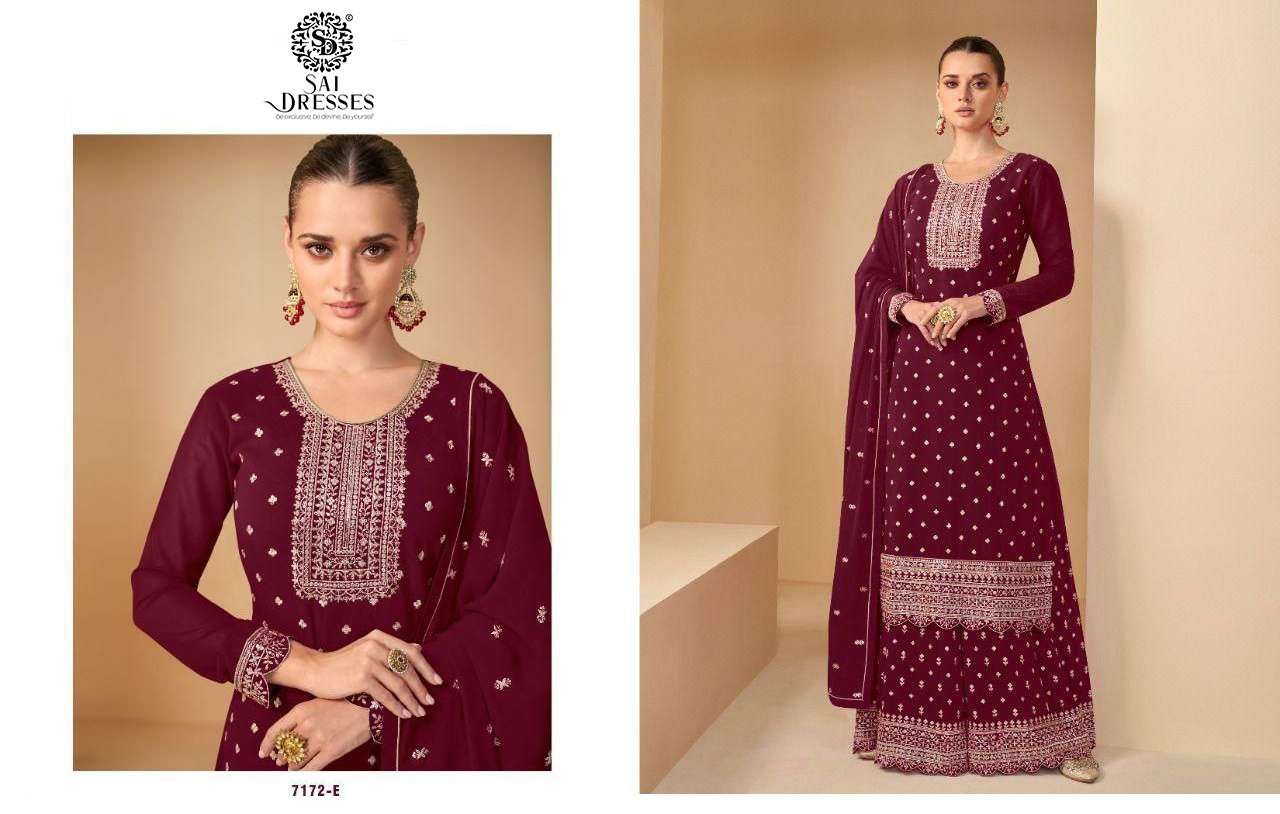 SAI DRESSES PRESENT ASPREET READY MADE GEORGETTE WITH EMBROIDERED DESIGNER SUITS WHOLESALE RATE IN SURAT