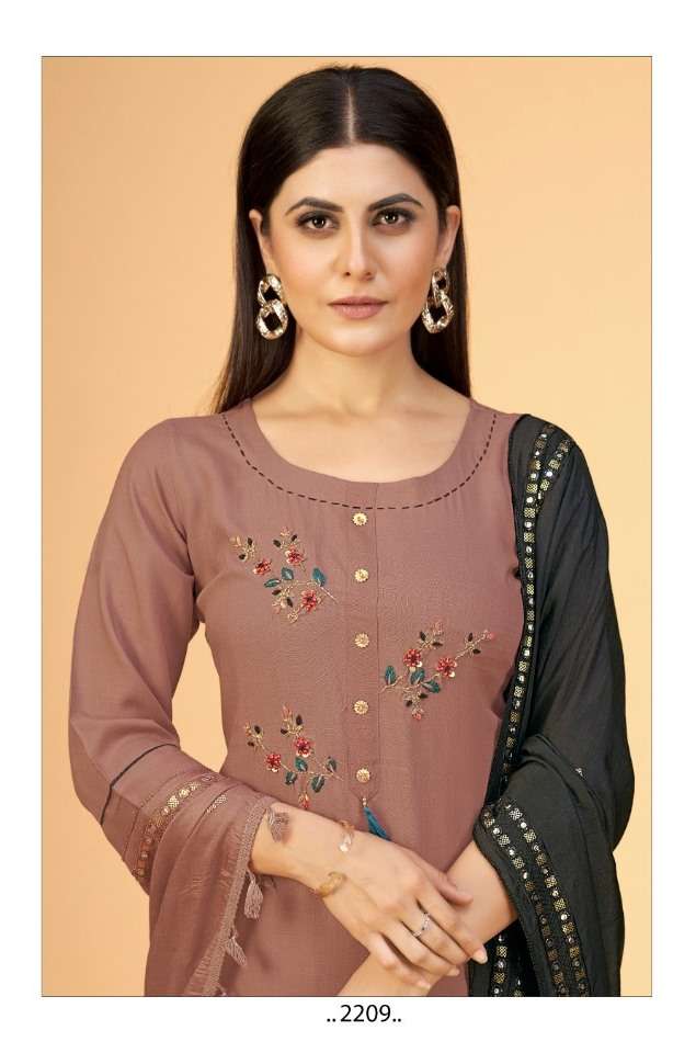 SAI DRESSES PRESENT D.NO 2209 READY TO WEAR COMBO DRESS IN WHOLESALE RATE IN SURAT