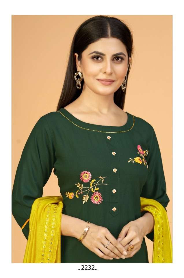 SAI DRESSES PRESENT D.NO 2232 READY TO WEAR COMBO DRESS IN WHOLESALE RATE IN SURAT