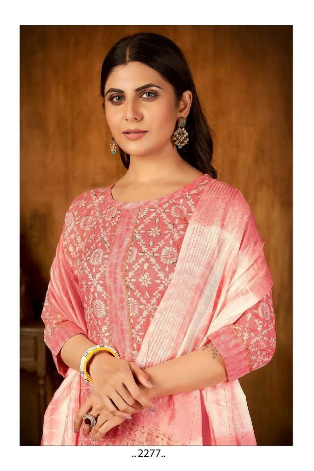 SAI DRESSES PRESENT D.NO 2277 READY TO WEAR COMBO DRESS IN WHOLESALE RATE IN SURAT