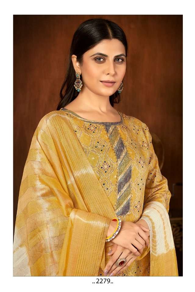 SAI DRESSES PRESENT D.NO 2279 READY TO WEAR COMBO DRESS IN WHOLESALE RATE IN SURAT