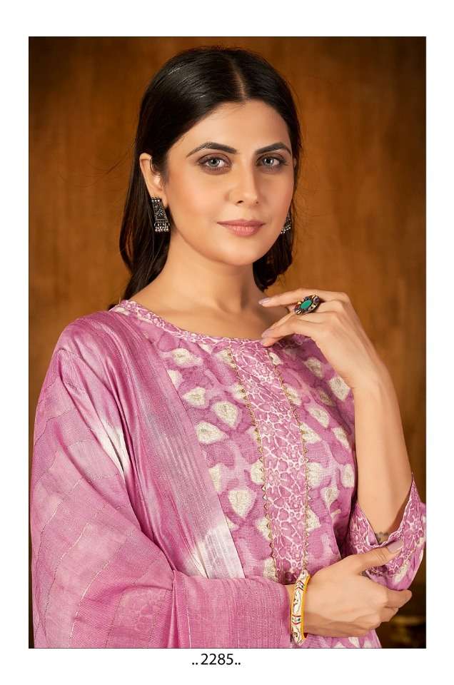 SAI DRESSES PRESENT D.NO 2285 READY TO WEAR COMBO DRESS IN WHOLESALE RATE IN SURAT