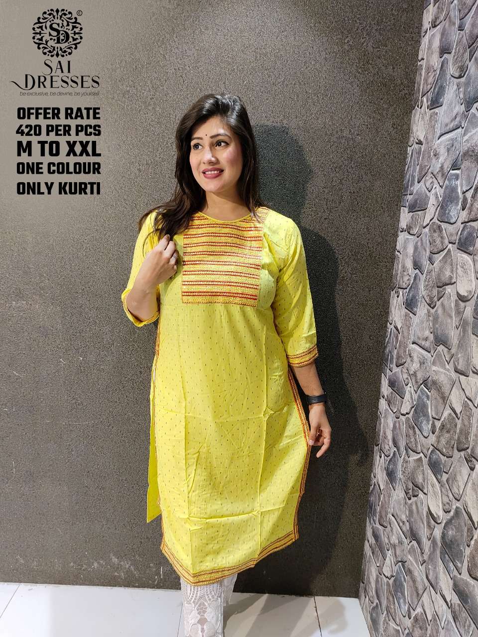 SAI DRESSES PRESENT D.NO SD2 DAILY WEAR KURTI COMBO COLLECTION IN WHOLESALE RATE IN SURAT