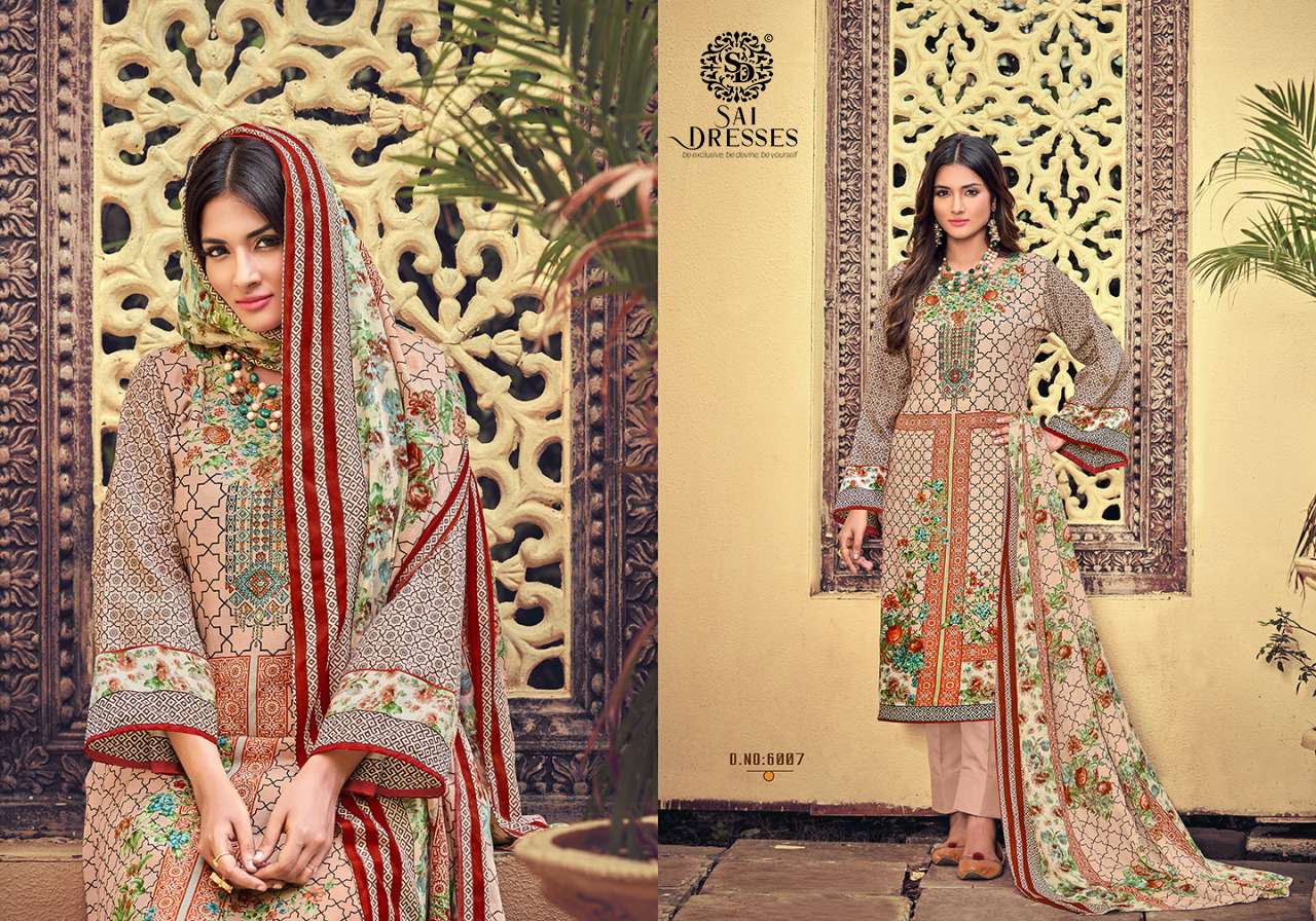 SAI DRESSES PRESENT INAYAT VOL 6 KARACHI COTTON DIGITAL PRINTED PAKISTANI SALWAR SUITS IN WHOLESALE RATE IN SURAT 