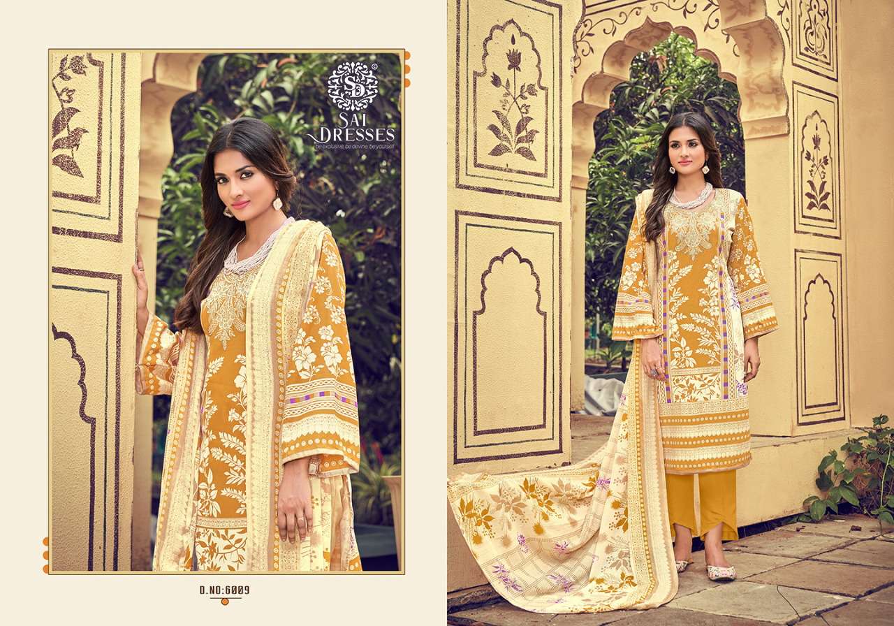 SAI DRESSES PRESENT INAYAT VOL 6 KARACHI COTTON DIGITAL PRINTED PAKISTANI SALWAR SUITS IN WHOLESALE RATE IN SURAT 