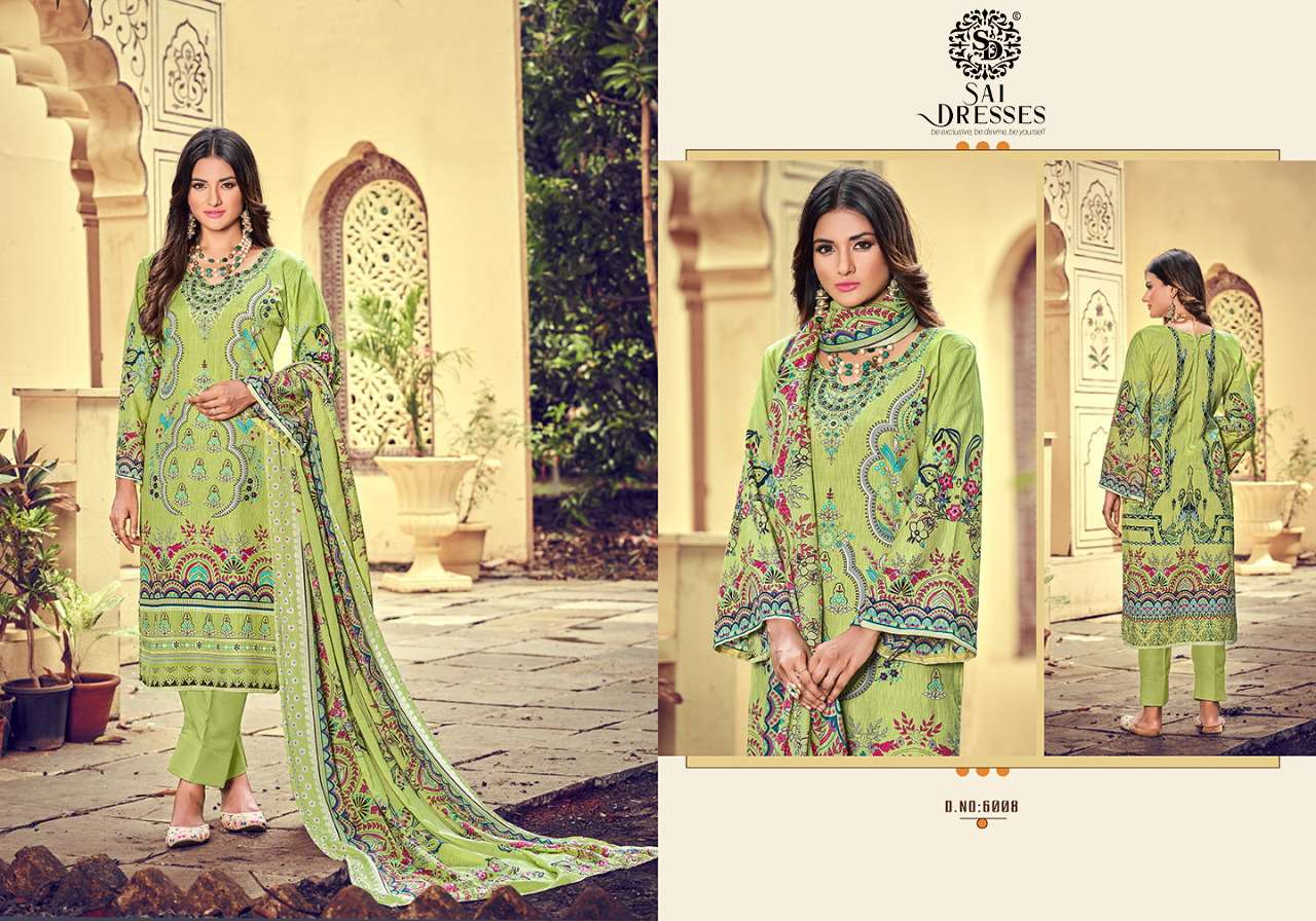 SAI DRESSES PRESENT INAYAT VOL 6 KARACHI COTTON DIGITAL PRINTED PAKISTANI SALWAR SUITS IN WHOLESALE RATE IN SURAT 