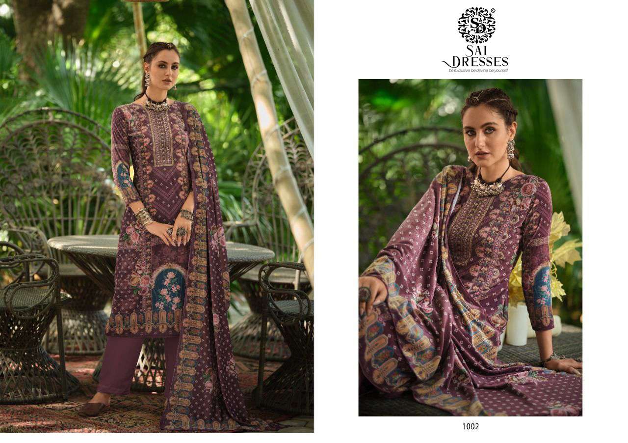 SAI DRESSES PRESENT KASHMIRA WINTER SPECIAL VELVET SALWAR SUITS IN WHOLESALE RATE IN SURAT