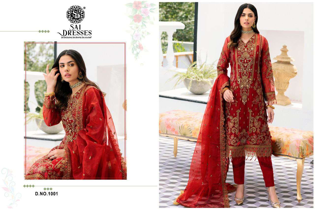 SAI DRESSES PRESENT MAHNUR VOL 6 SEMI STITCHED PAKISTANI DESIGNER SUITS IN WHOLESALE RATE IN SURAT