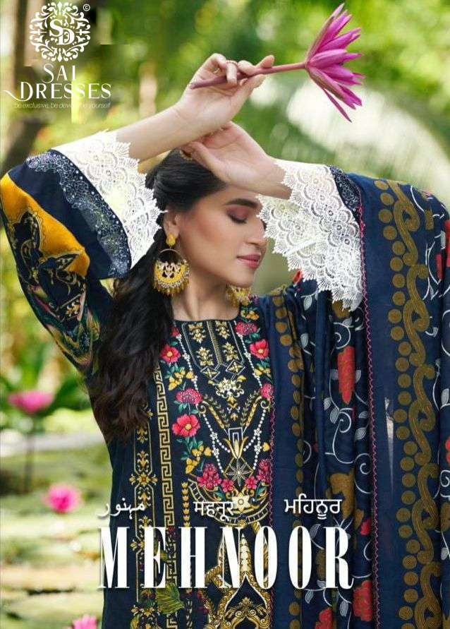 SAI DRESSES PRESENT MEHNOOR COTTON FANCY PAKISTANI SALWAR SUITS IN WHOLESALE RATE IN SURAT 