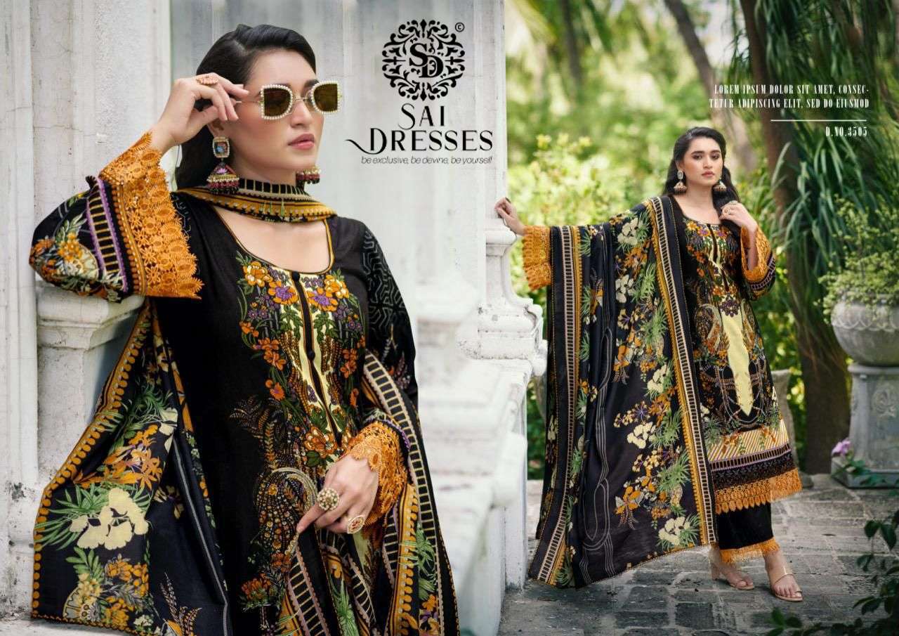 SAI DRESSES PRESENT MEHNOOR COTTON FANCY PAKISTANI SALWAR SUITS IN WHOLESALE RATE IN SURAT 