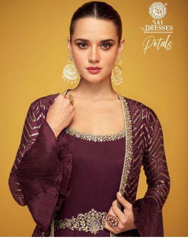 SAI DRESSES PRESENT PETALS READY TO PARTY WEAR DESIGNER SUITS IN WHOLESALE RATE IN SURAT