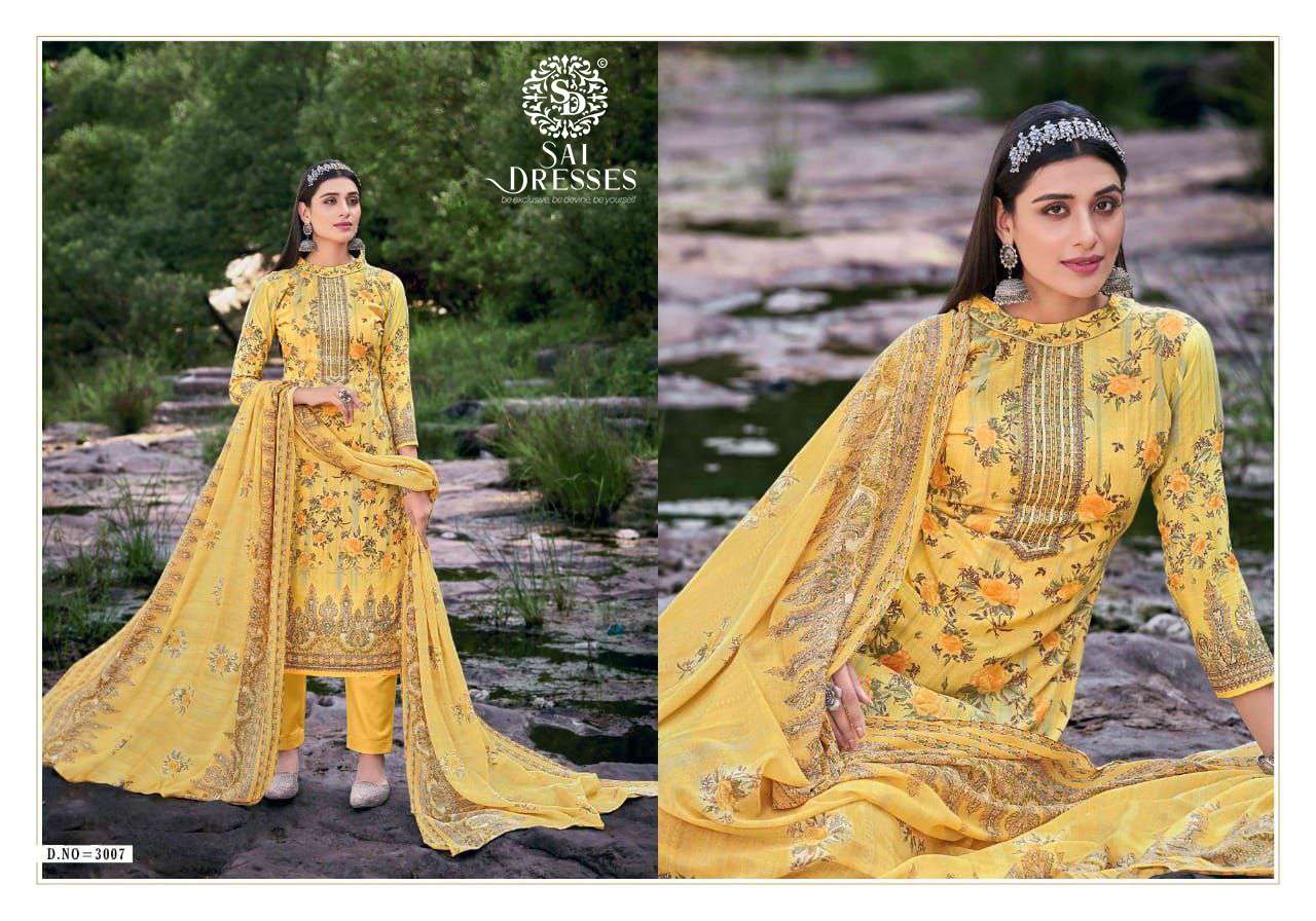 SAI DRESSES PRESENT SAAZH VOL 3 SOFT COTTON SALWAR SUITS IN WHOLESALE RATE IN SURAT