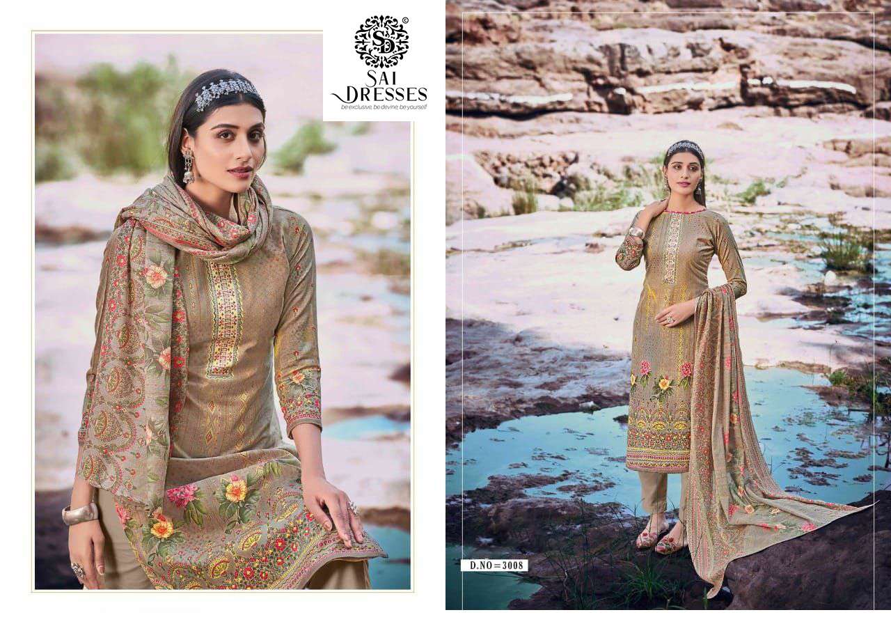 SAI DRESSES PRESENT SAAZH VOL 3 SOFT COTTON SALWAR SUITS IN WHOLESALE RATE IN SURAT