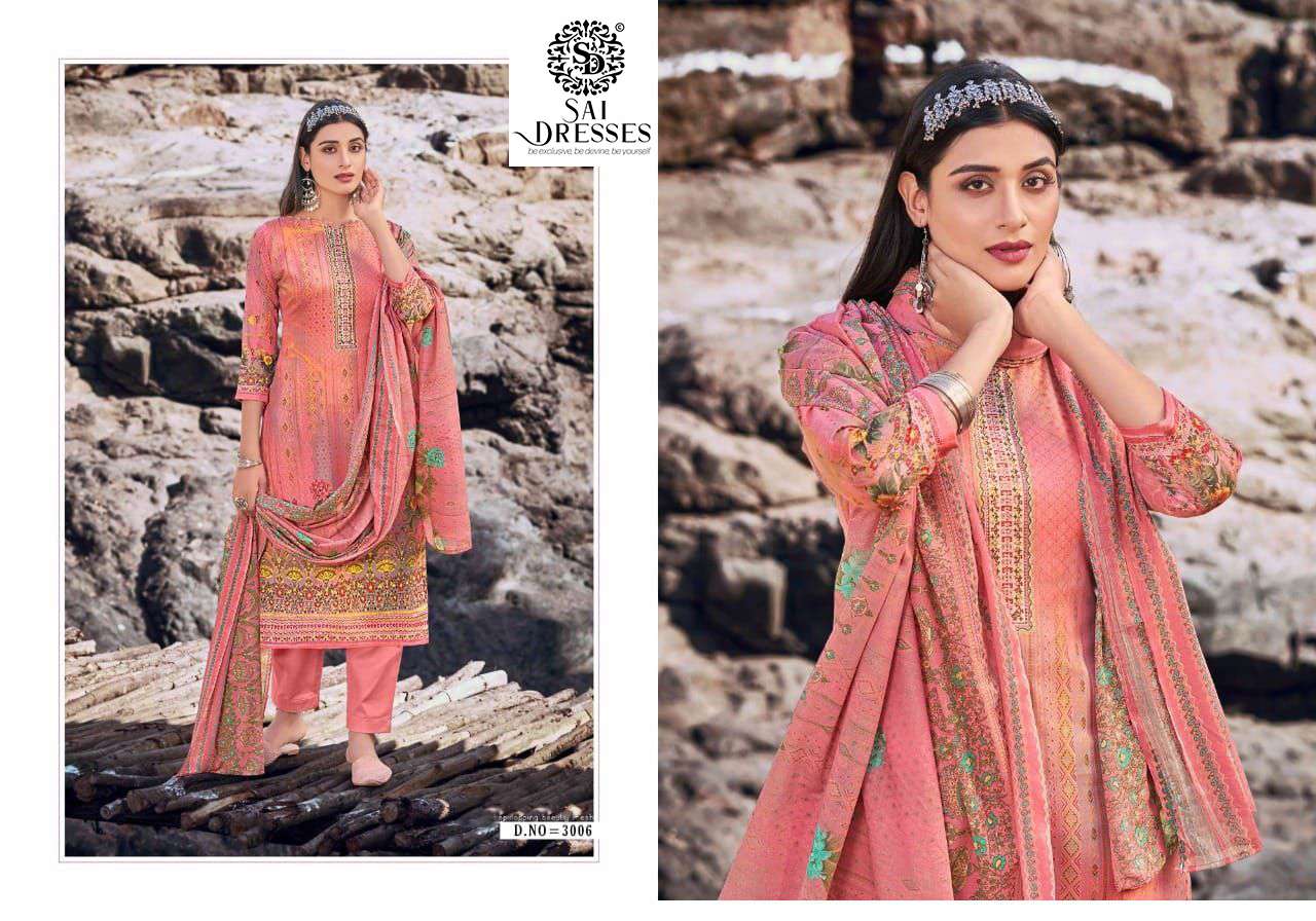SAI DRESSES PRESENT SAAZH VOL 3 SOFT COTTON SALWAR SUITS IN WHOLESALE RATE IN SURAT
