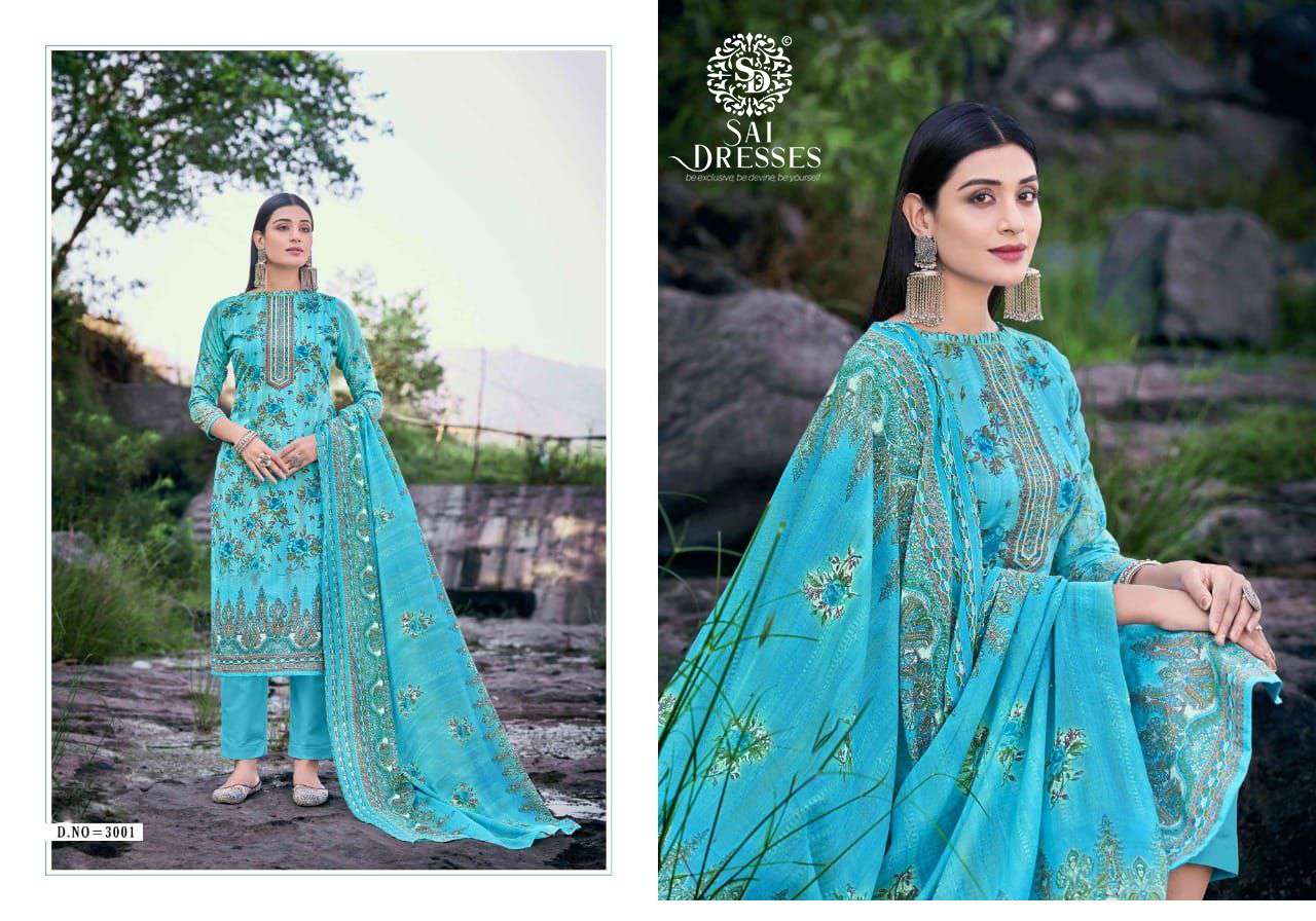 SAI DRESSES PRESENT SAAZH VOL 3 SOFT COTTON SALWAR SUITS IN WHOLESALE RATE IN SURAT