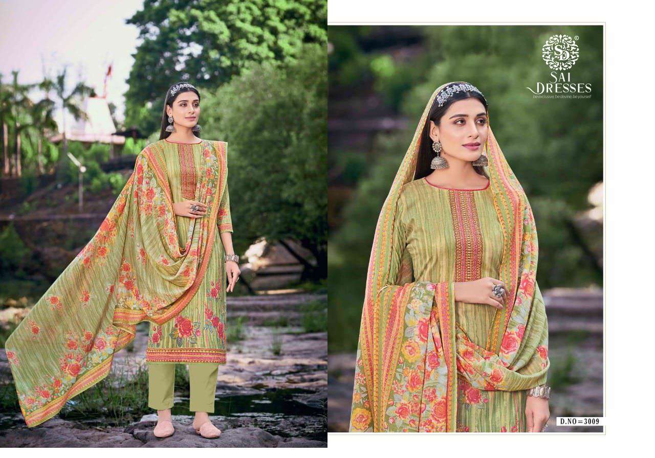SAI DRESSES PRESENT SAAZH VOL 3 SOFT COTTON SALWAR SUITS IN WHOLESALE RATE IN SURAT