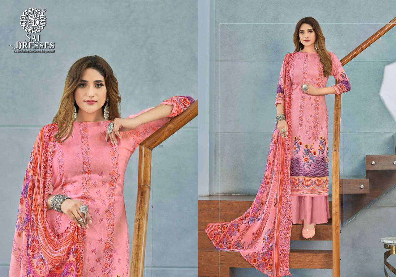 SAI DRESSES PRESENT SAIRAA PURE COTTON DIGITAL PRINTED SALWAR SUITS IN WHOLESALE RATE IN SURAT 
