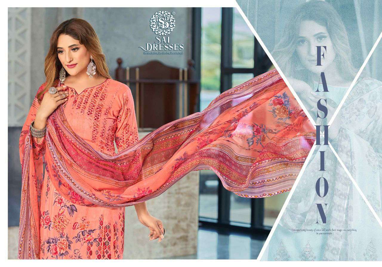 SAI DRESSES PRESENT SAIRAA PURE COTTON DIGITAL PRINTED SALWAR SUITS IN WHOLESALE RATE IN SURAT 