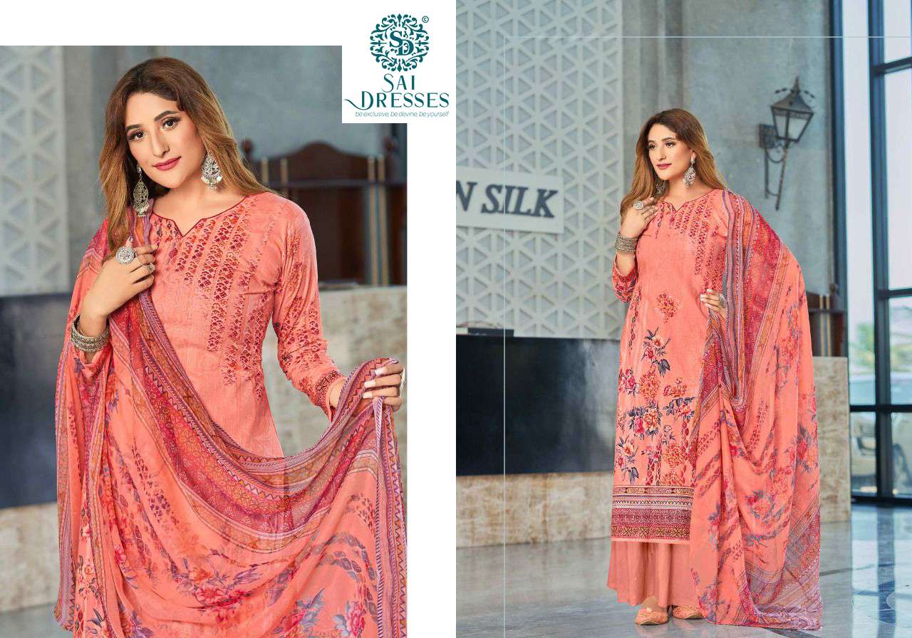 SAI DRESSES PRESENT SAIRAA PURE COTTON DIGITAL PRINTED SALWAR SUITS IN WHOLESALE RATE IN SURAT 