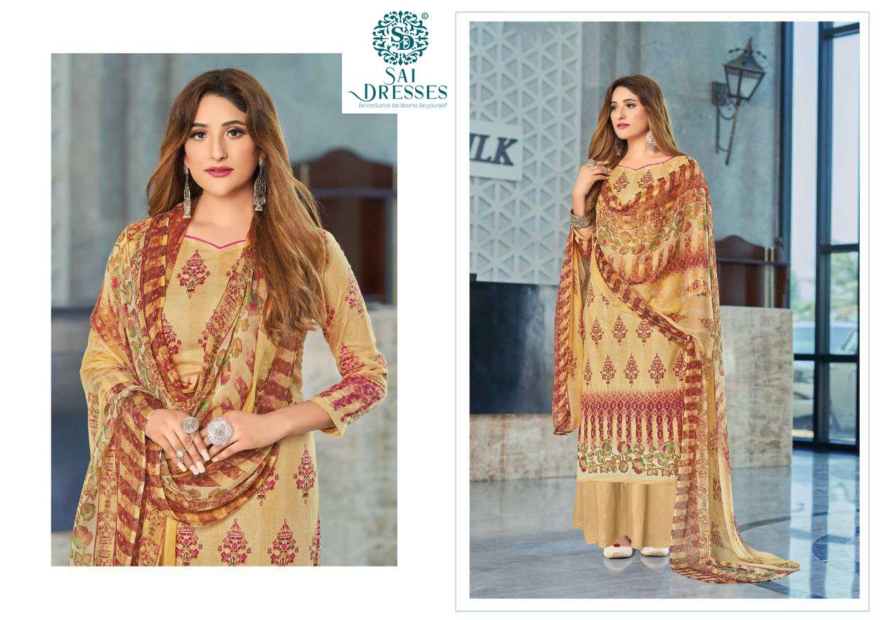 SAI DRESSES PRESENT SAIRAA PURE COTTON DIGITAL PRINTED SALWAR SUITS IN WHOLESALE RATE IN SURAT 