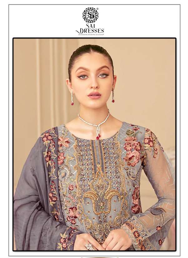 SAI DRESSES PRESENT SHEESHMAHAL VOL 19 SEMI STITCHED PAKISTANI DESIGNER SUITS IN WHOLESALE RATE IN SURAT
