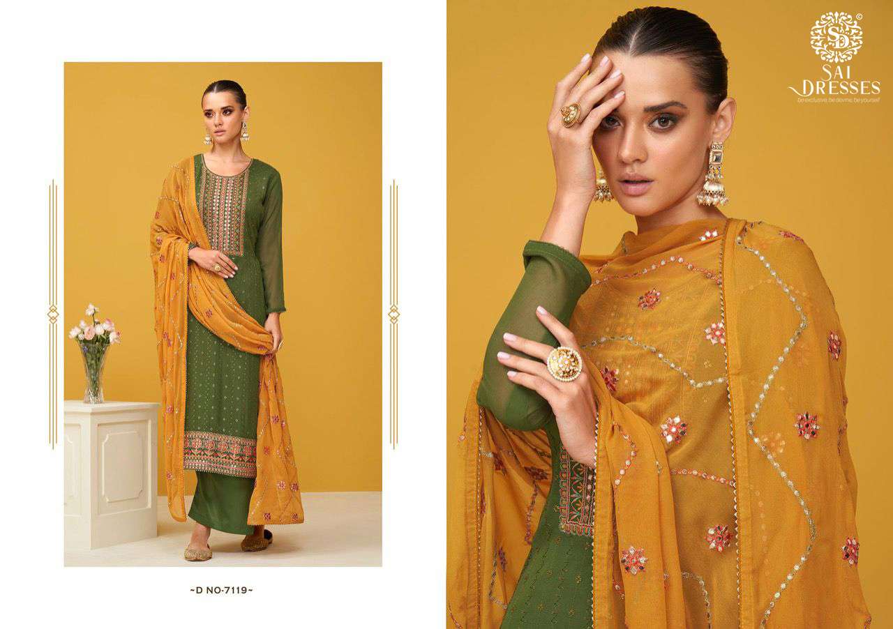 SAI DRESSES PRESENT SURILI SEMI STITCHED PARTY WEAR DESIGNER SUITS IN WHOLESALE RATE IN SURAT  