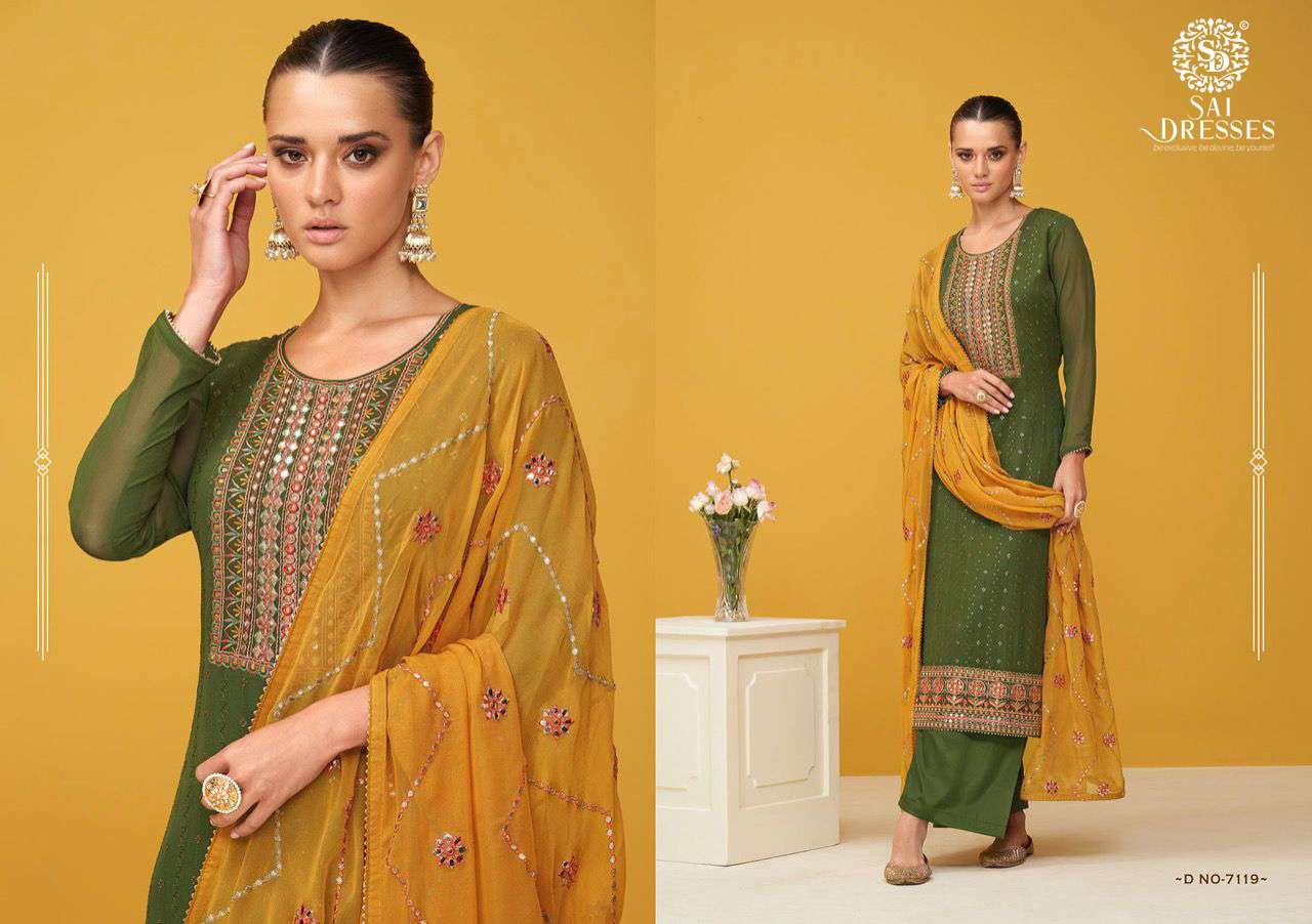 SAI DRESSES PRESENT SURILI SEMI STITCHED PARTY WEAR DESIGNER SUITS IN WHOLESALE RATE IN SURAT  