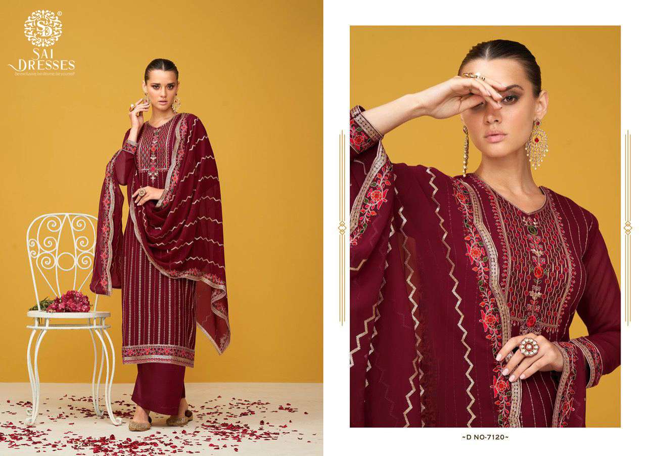 SAI DRESSES PRESENT SURILI SEMI STITCHED PARTY WEAR DESIGNER SUITS IN WHOLESALE RATE IN SURAT  