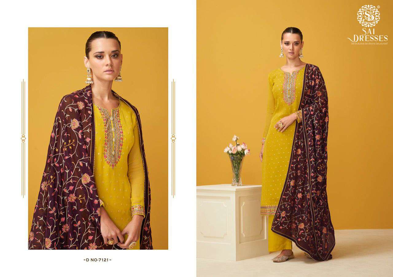 SAI DRESSES PRESENT SURILI SEMI STITCHED PARTY WEAR DESIGNER SUITS IN WHOLESALE RATE IN SURAT  