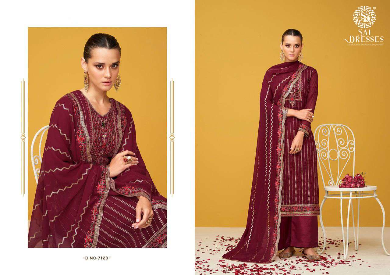 SAI DRESSES PRESENT SURILI SEMI STITCHED PARTY WEAR DESIGNER SUITS IN WHOLESALE RATE IN SURAT  