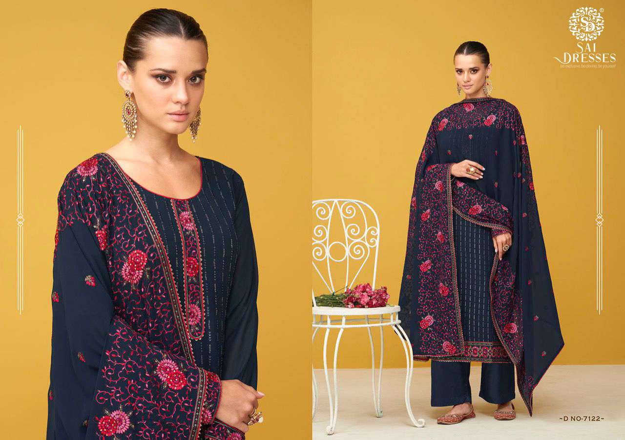 SAI DRESSES PRESENT SURILI SEMI STITCHED PARTY WEAR DESIGNER SUITS IN WHOLESALE RATE IN SURAT  