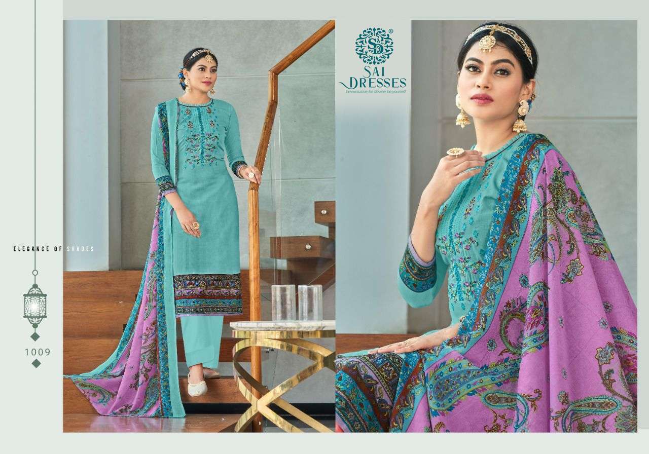 SAI DRESSES PRESENT TULIP COTTON SALWAR SUITS IN WHOLESALE RATE IN SURAT 
