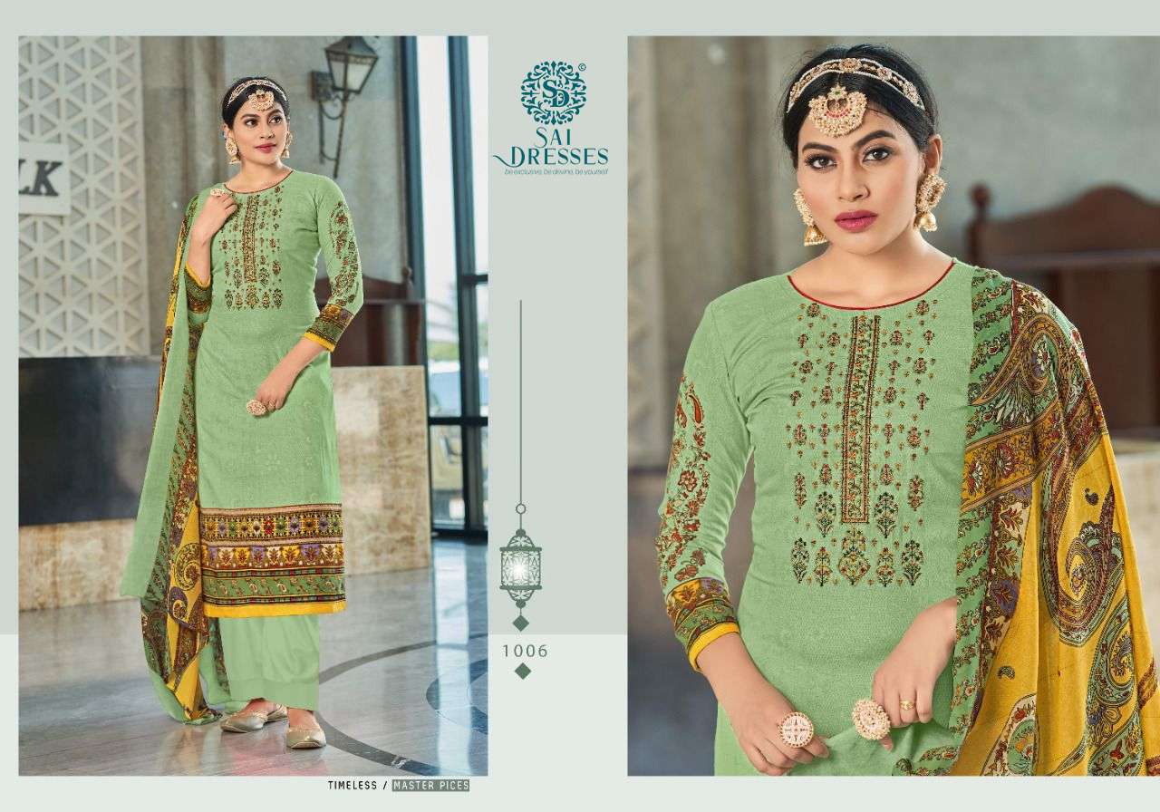 SAI DRESSES PRESENT TULIP COTTON SALWAR SUITS IN WHOLESALE RATE IN SURAT 